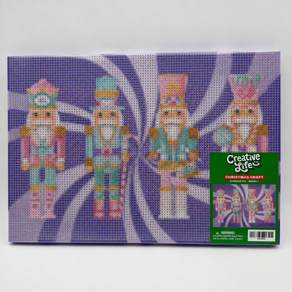 NEW Hobby Lobby Pastel Nutcrackers Diamond Art Painting Kit – Christmas